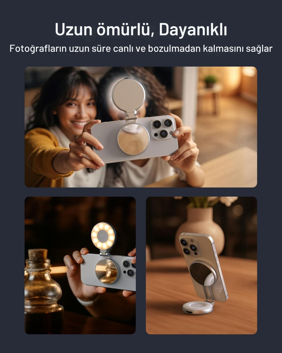 Manyetik Selfie Halka Işığı