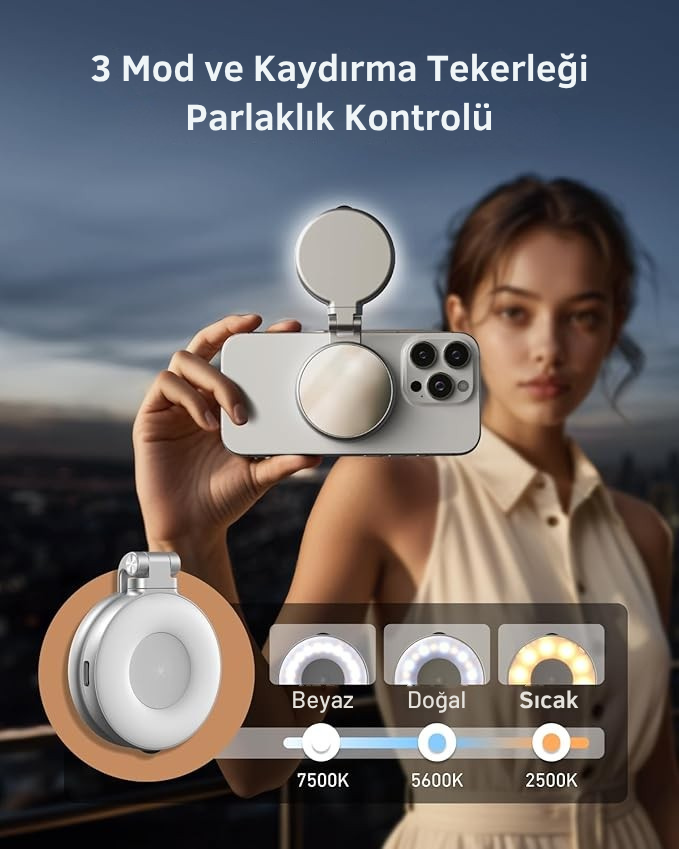 Manyetik Selfie Halka Işığı